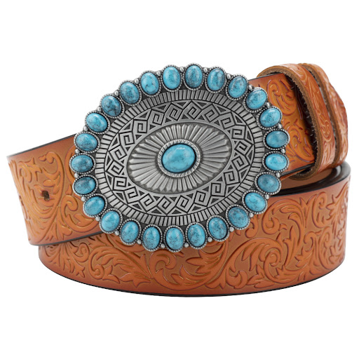 Title 14, Embossed Womens Decorative Belt European And A...