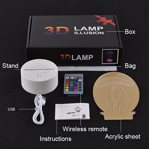 Title 4, Sports 3D night light for bedrooms. A perfect g...
