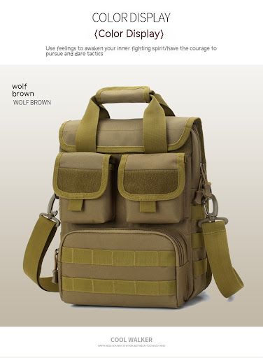 Title 5, Sac bandoulière tactique camouflage pour homme,...