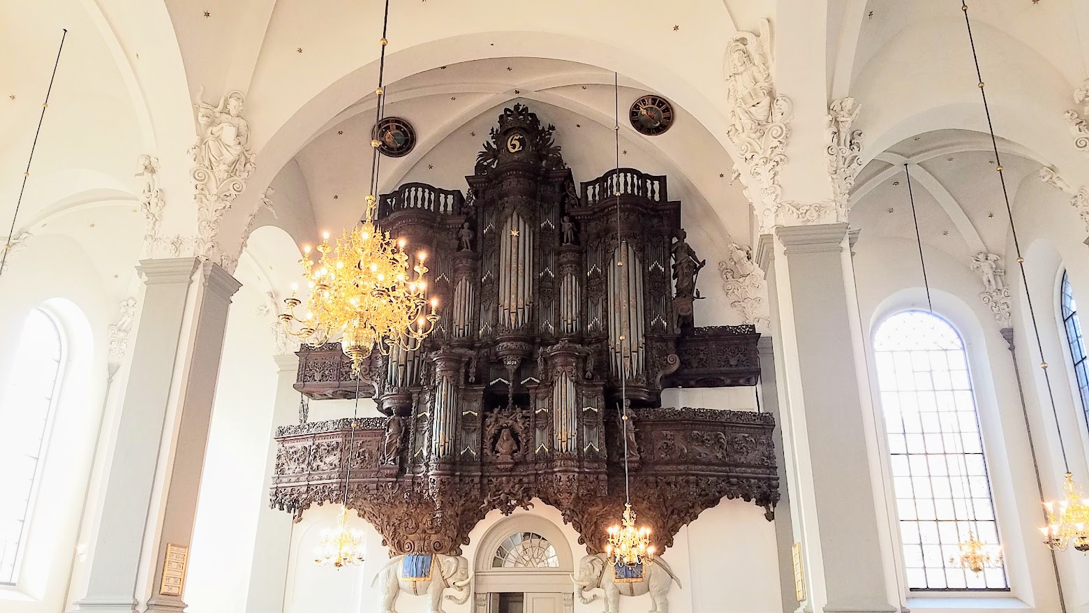 Visiting Church of Our Savior, also known as Vor Frelsers Kirke, in Copenhagen