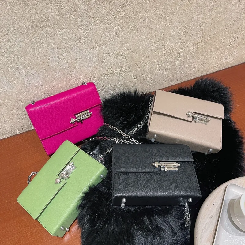 Title 5, Sac à bandoulière en cuir pour femme avec ferme...