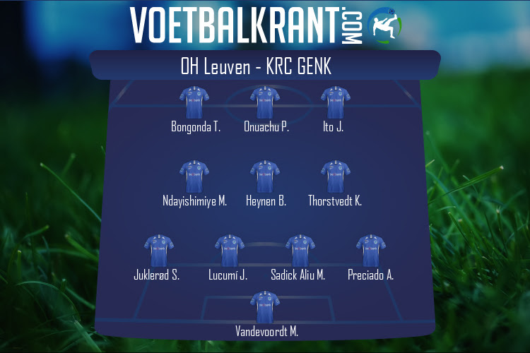 Opstelling KRC Genk | OH Leuven - KRC Genk (09/02/2022)