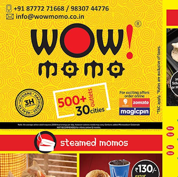 Momo King menu 