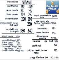 The potato kitchen menu 1
