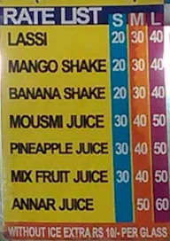 Neelkanth Juice Bar menu 1
