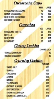 Hevva's Cakes & Bakes menu 2