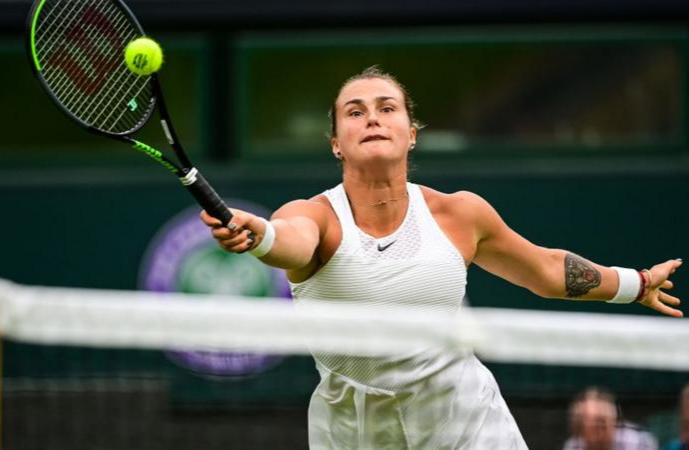 Aryna Sabalenka in a past ation