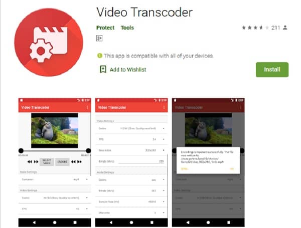 Aplikasi memperkecil ukuran video - Video Transcoder