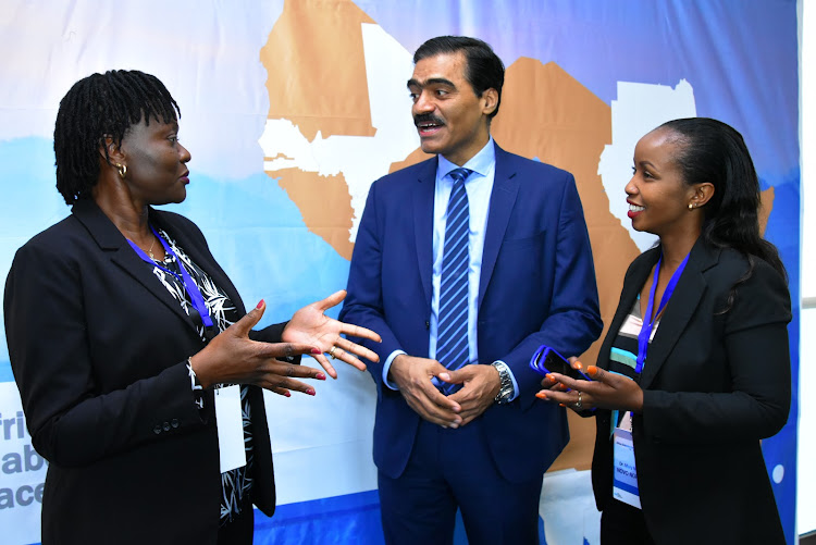 Head of commercial affairs and strategy at Novo Nordisk Pauline Olwande, GM Sub Saharan Africa Vinay Ransiwal and head of medical, regulatory and quality Dr Mary Ngome