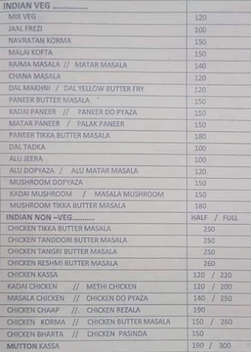 Metro Food Hut menu 