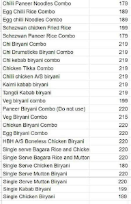 Hyderabad Biryaani House menu 8