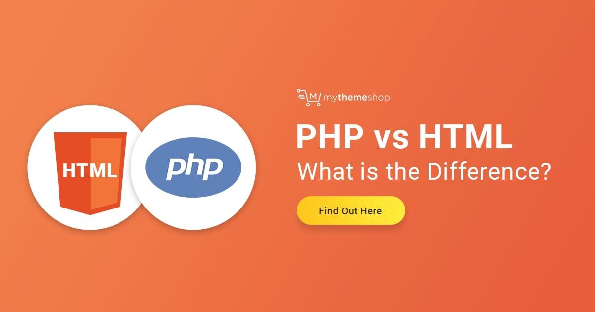 Image result for html vs php