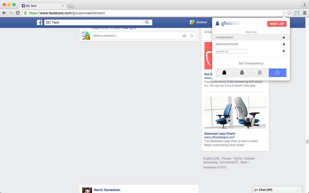 Ghosted: Hide Annoying People on Facebook Preview image 6