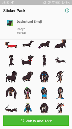 Dachshund Emoji for WhatsApp