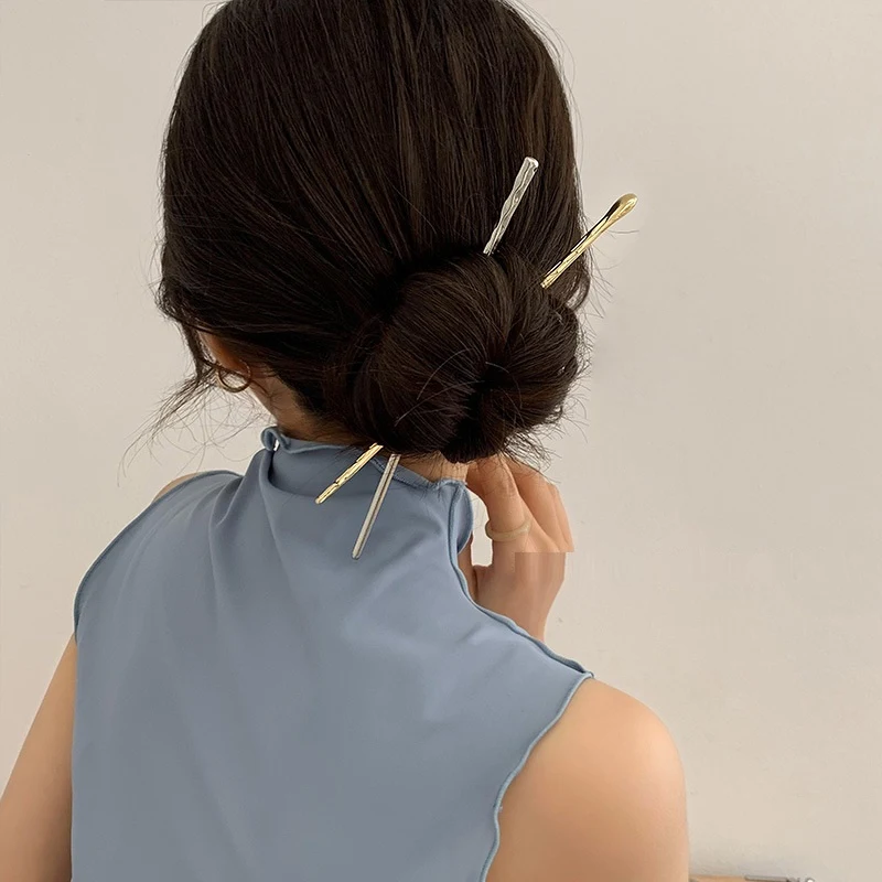 Épingles à cheveux modernes avancées en forme de boulette de viande, accessoires élégants, coiffures sophistiquées, design unique, faciles à utiliser et sûres.