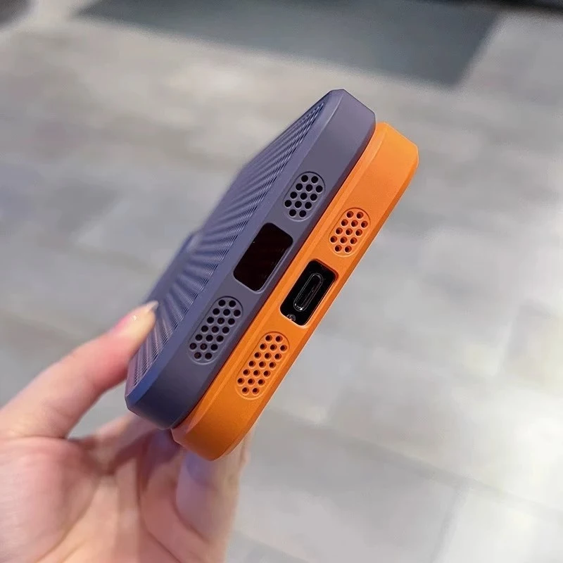 Title 2, Simple Honeycomb Mesh Magnetic Phone Case Prote...