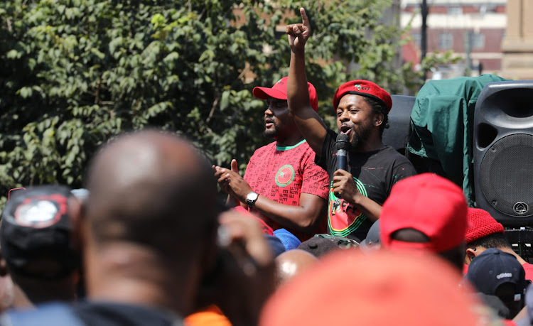 Scores of buses and taxis filled with EFF members have arrived at Church Square in Pretoria. Most businesses in the CBD have remained closed, with fewer people and taxis than normal on the streets.