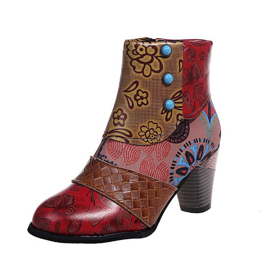 Title 6, Bohemian Womens Martin Boots National Style. E...
