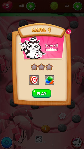 Raccoon Rescue Bubble Shooter