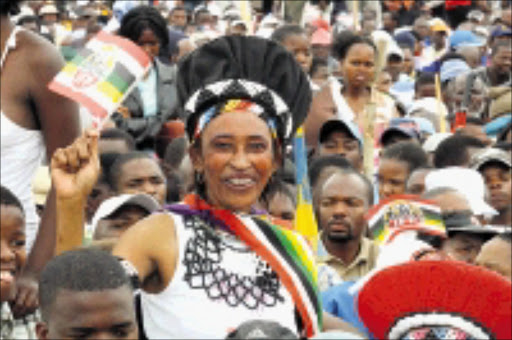 LOYAL: Inkatha Freedom Party members during the launch of the party's election manifesto at Safa Stadium in Pimville, Soweto, yesterday. 25/01/2009. Pic. Bafana Mahlangu. © Sowetan.