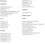 JW Lounge - JW Marriott Sahar menu 6