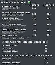 Freaking Good Pizza menu 2