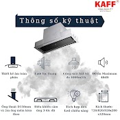 Máy Hút Mùi Âm Toàn Phần Phần Mặt Kính 900Mm Cảm Ứng Kaff Kf - Bi90Pr Tặng Bộ Lọc Than Thay Thế - Hàng Chính Hãng