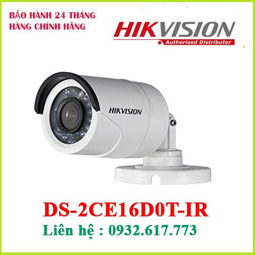 Camera Hd - Tvi Hồng Ngoại 2.0 Megapixel Hikvision Ds - 2Ce16D0T - Ir