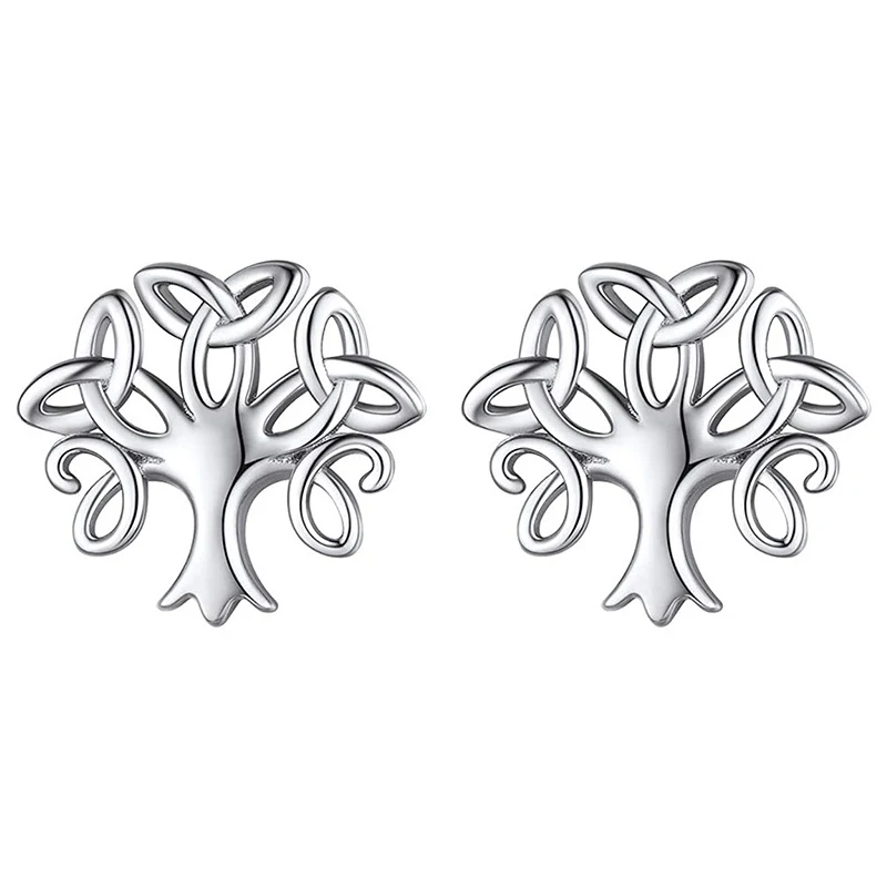 Title 4, Clous doreilles en argent S925 Arbre de Vie po...