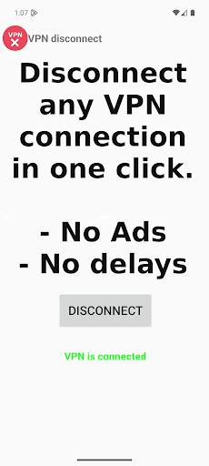 Screenshot VPN Disconnect