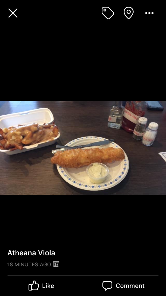 Haddock with poutine