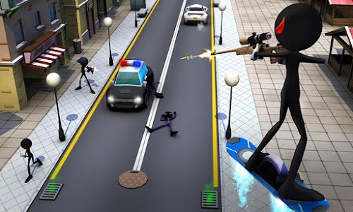 Android application Amazing Hoverboard Sniper 2017 screenshort