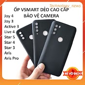 Ốp Lưng Vsmart Đen Joy 4/ Joy 3/ Aris/ Aris Pro/ Live 4/ Active 3/ Star 5/ Star 4/ Star 3 Dẻo Bảo Vệ Camera Cao Cấp