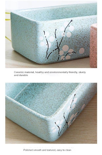 Title 3, Rectangular Chinese Style Ceramic Flower Pot fo...