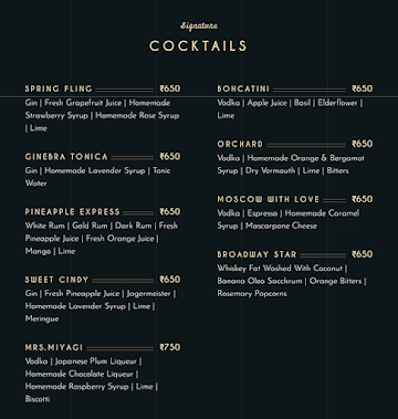 Bohca menu 