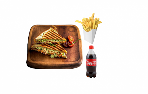 Chicken Keema Cheese Sandwich Combo