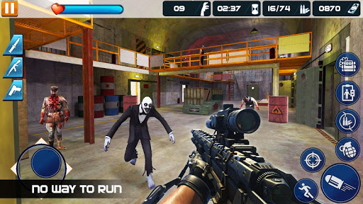 Code Triche Véritable chasseur de zombies 2 tourne à Halloween APK MOD (Astuce) screenshots 5