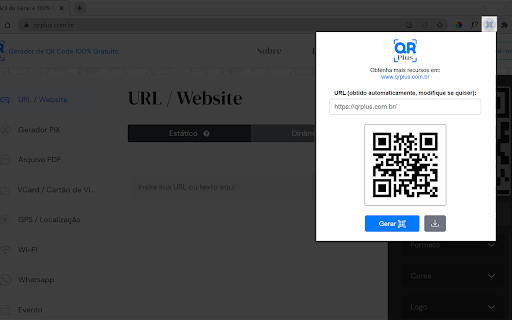 QR Plus - Gerador de QR Code 100% Gratuito