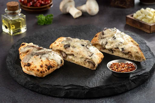 Stuffed Pizza Bread - Creamy Mushroom