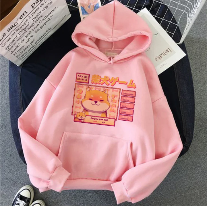 Sudadera con capucha coreana para mujer, de felpa y talla grande, camisa inferior, tendencia, abrigo estampado versátil, comodidad y estilo.