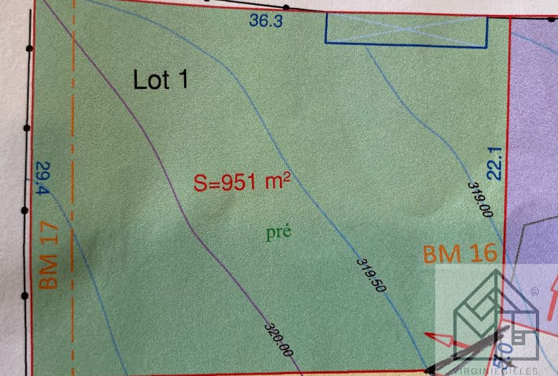  Vente Terrain à bâtir - 951m² à Mably (42300) 