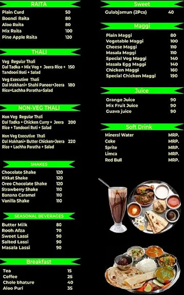 Dilli Dhaba menu 