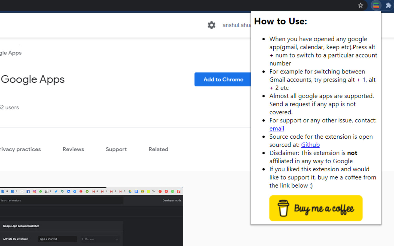 Account Switcher for Google Apps Preview image 0