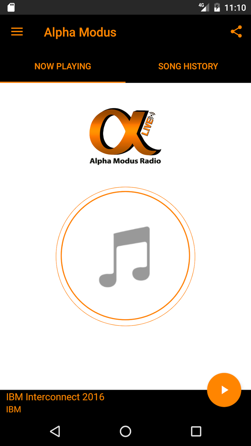 Alpha Modus Radio Screen 1