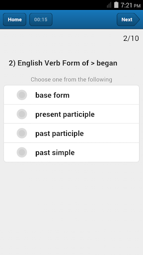 English: Verb Forms