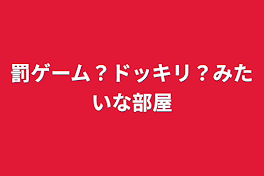 罰ゲーム？ドッキリ？みたいな部屋