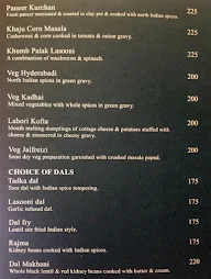 Banjara - Goldfinch Retreat menu 7