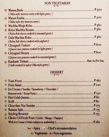 Mirch Masala menu 