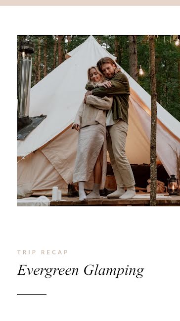 Glamping Trip Recap - Instagram Story template