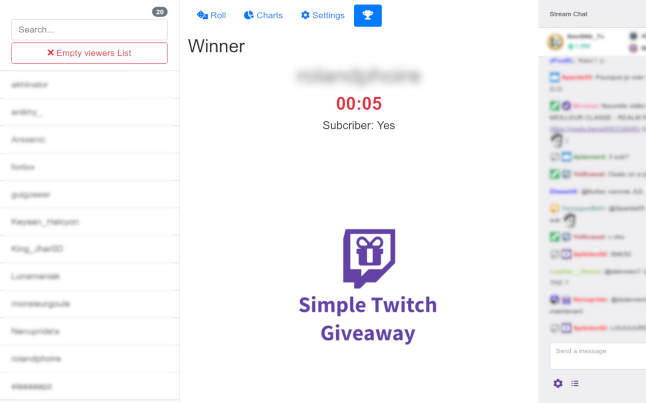 Simple Twitch Giveaways Preview image 7